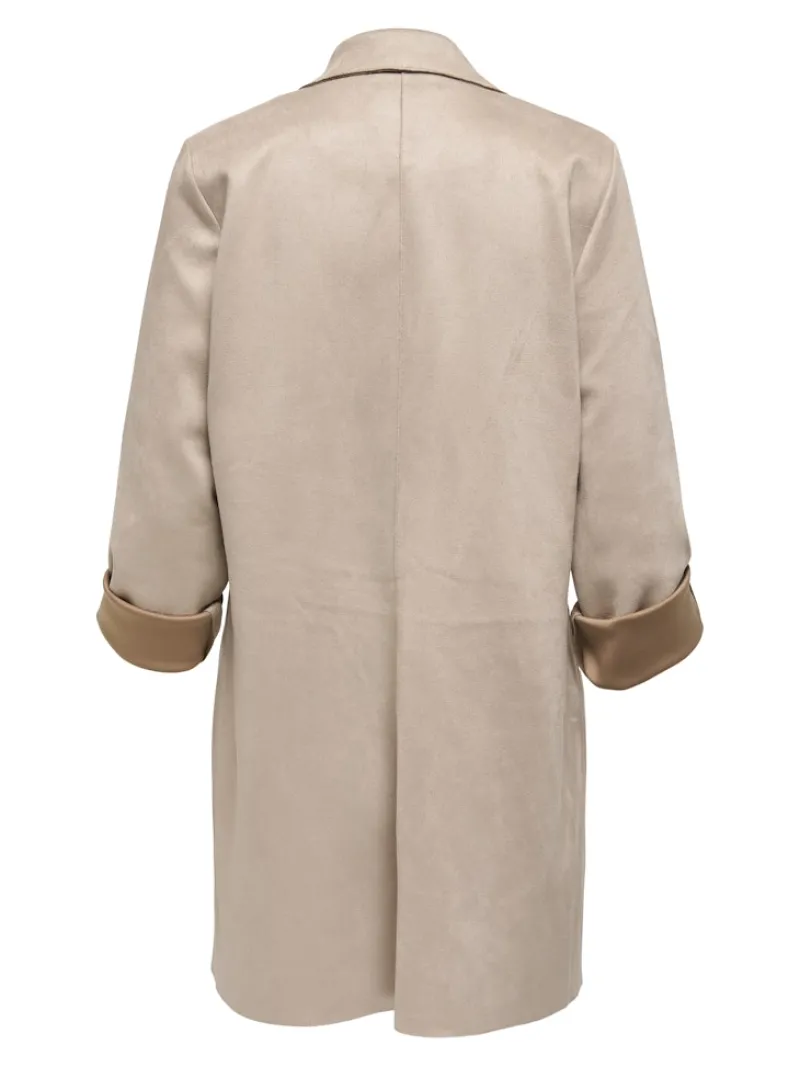 Only Jacken*ONLJOLINE FAUX SUEDE COAT LIFE CC OTW Silver Mink