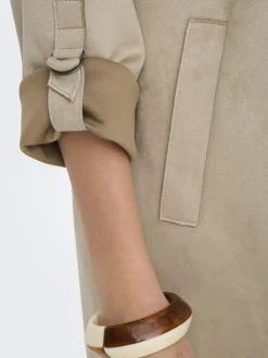 Only Jacken*ONLJOLINE FAUX SUEDE COAT LIFE CC OTW Silver Mink