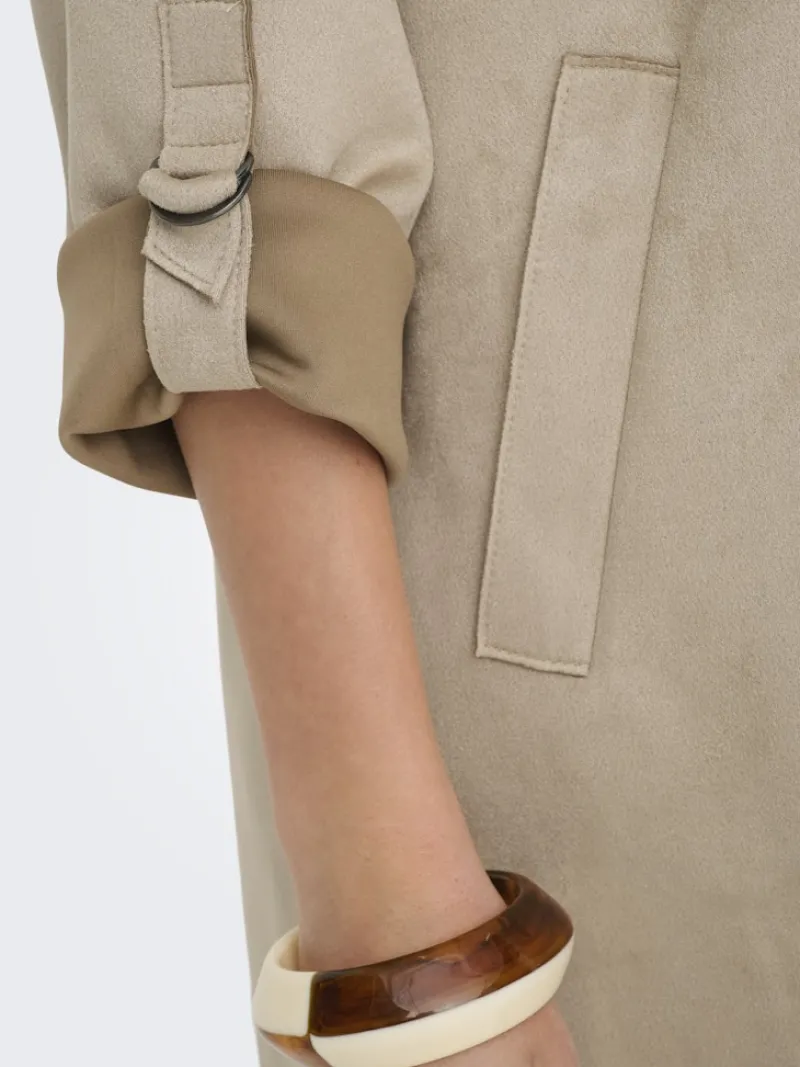 Only Jacken*ONLJOLINE FAUX SUEDE COAT LIFE CC OTW Silver Mink