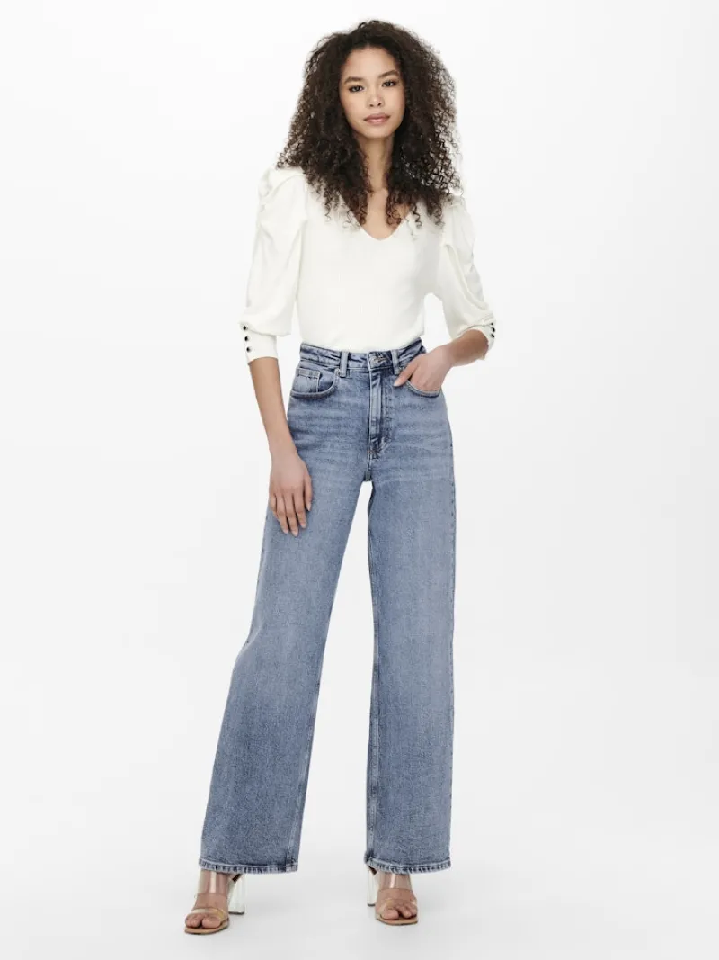 Only Jeans*ONLJUICY HW WIDE LEG DNM REA365 NOOS Medium Blue Denim