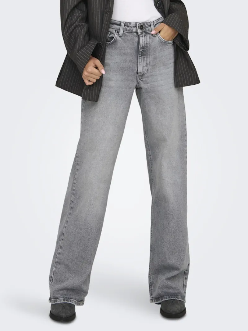 Only Jeans*ONLJUICY HW WIDE LEG DNM REA707 NOOS Medium Grey Denim