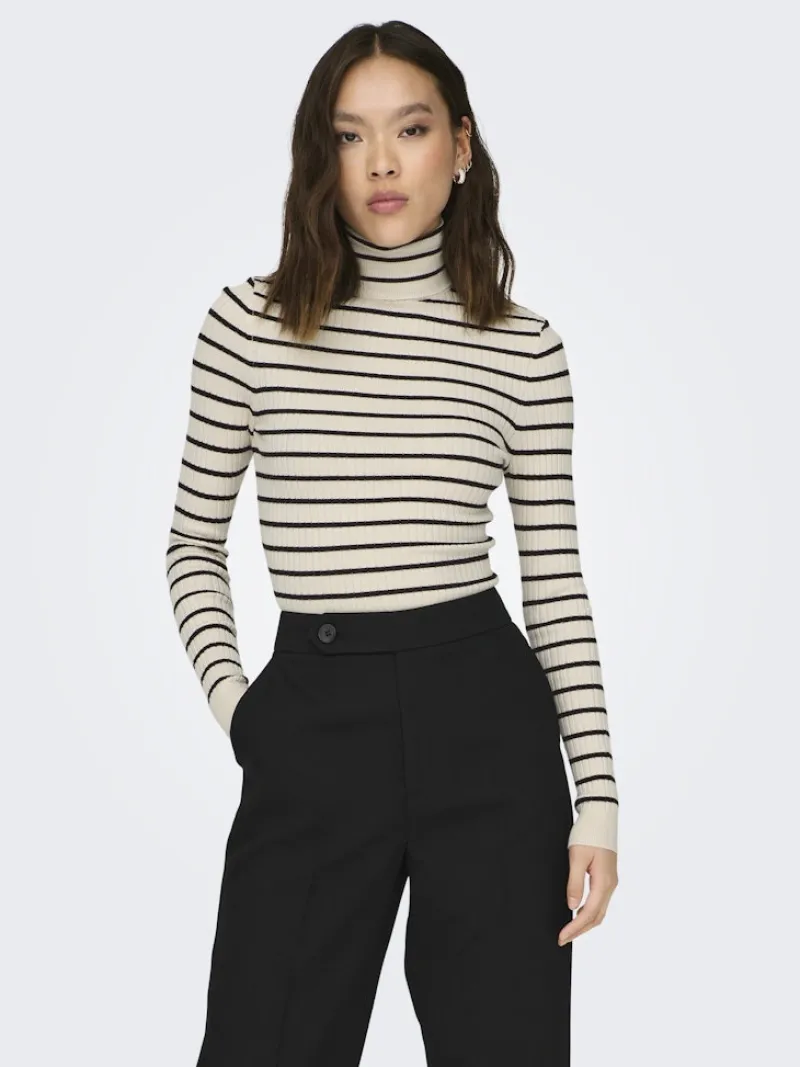 Only Pullover & Sweatshirts*ONLKAROL L/S ROLLNECK PULLOVER KNT NOOS Whitecap Gray