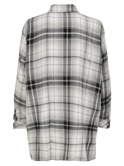 Only Blusen*ONLKAROLINA L/S SHIRT NOOS WVN Black-BLACK-CLOUD DANCER