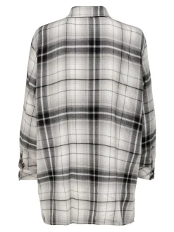 Only Blusen*ONLKAROLINA L/S SHIRT NOOS WVN Black-BLACK-CLOUD DANCER