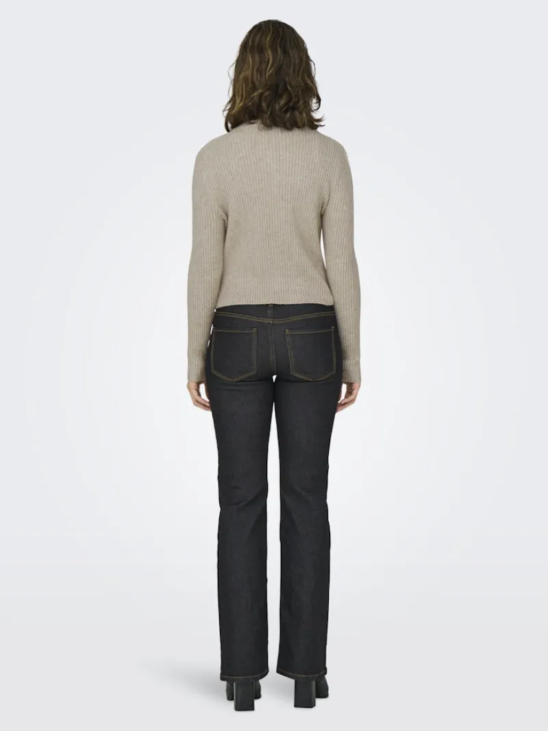 Only Pullover & Sweatshirts*-ONLKATIA LIFE LS BUTTON CARDI KNT NOOS Mocha Meringue