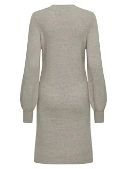 Only Kleider*ONLKATIA LIFE LS V-NECK DRESS KNT Mocha Meringue