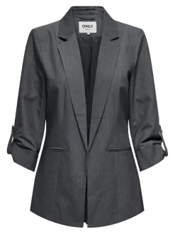 Only Jacken*ONLKAYLE-ORLEEN LIFE 3/4 BLAZER TLR NOOS Medium Grey Melange