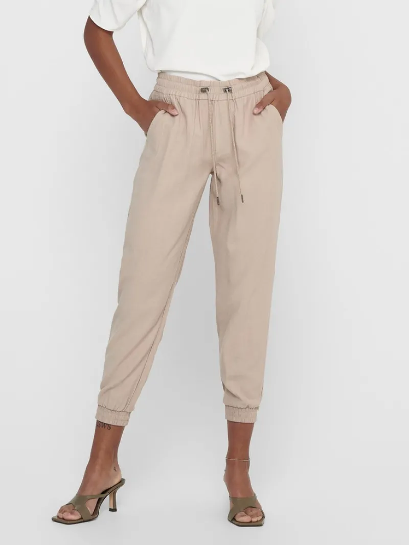 Only Hosen*ONLKELDA-EMERY MW PULL-UP PANTS PNT NOOS humus