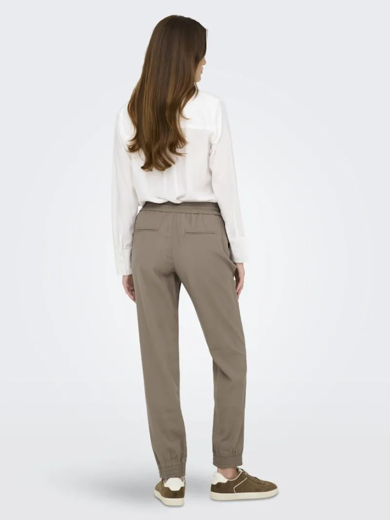 Only Hosen*ONLKELDA-EMERY MW PULL-UP PANTS PNT NOOS Walnut