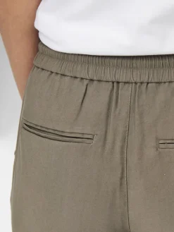 Only Hosen*ONLKELDA-EMERY MW PULL-UP PANTS PNT NOOS Walnut