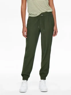 Only Hosen*ONLKELDA-EMERY MW PULL-UP PANTS PNT NOOS Grape Leaf