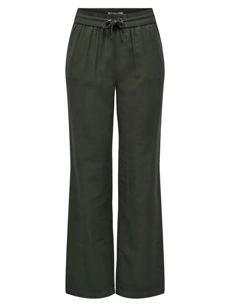 Only Hosen*ONLKELDA-EMERY MW PULL-UP STR PANT PNT Grape Leaf