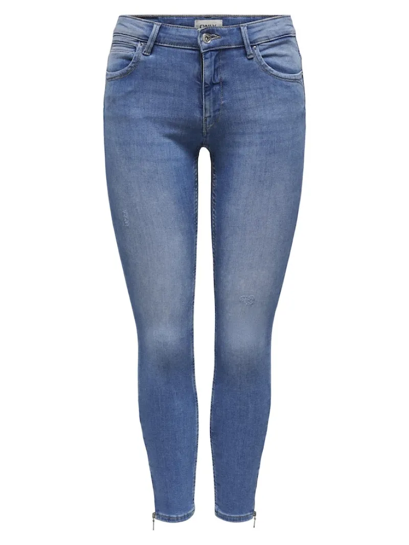 Only Jeans*ONLKENDELL REG SK ZIP ANK TAI582 NOOS light medium blue denim