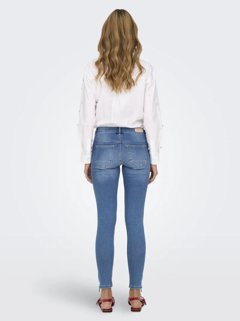 Only Jeans*ONLKENDELL REG SK ZIP ANK TAI582 NOOS light medium blue denim