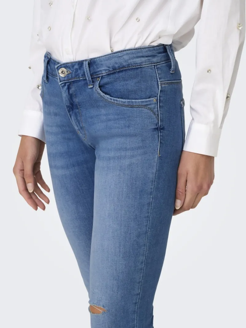 Only Jeans*ONLKENDELL REG SK ZIP ANK TAI582 NOOS light medium blue denim