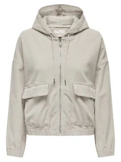 Only Jacken*ONLKENZIE L/S CORD JACKET PNT NOOS hellgrau2