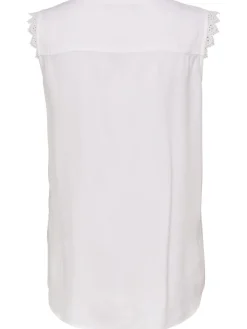 Only Blusen*ONLKIMMI S/L TOP WVN NOOS white