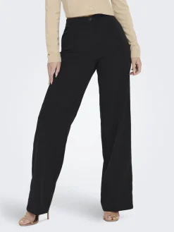 Only Hosen*ONLKIRA-MELLIE HW WIDE PANT PNT NOOS Black