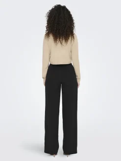 Only Hosen*ONLKIRA-MELLIE HW WIDE PANT PNT NOOS Black