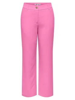 Only Hosen*ONLLANA-BERRY MID STRAIGHT PANT TLR NOOS fuchsia pink