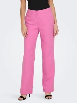 Only Hosen*ONLLANA-BERRY MID STRAIGHT PANT TLR NOOS fuchsia pink