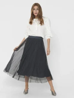 Only Röcke*ONLLAVINA SKIRT JRS NOOS Asphalt