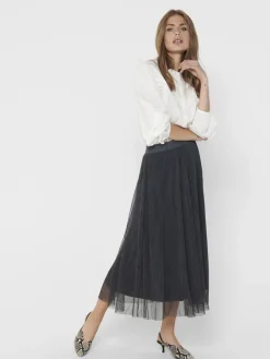 Only Röcke*ONLLAVINA SKIRT JRS NOOS Asphalt