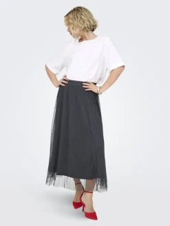 Only Röcke*ONLLAVINA SKIRT JRS NOOS Asphalt