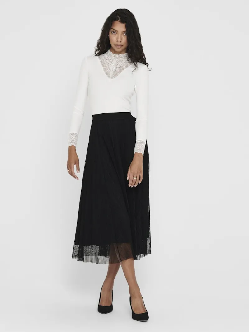 Only Röcke*ONLLAVINA SKIRT JRS NOOS Black