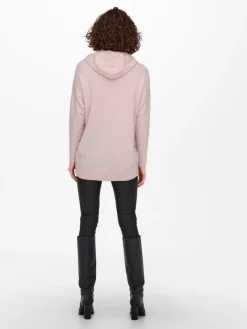 Only Pullover & Sweatshirts*ONLLELY L/S LOOSE HOOD PULLOVER KNT Sepia Rose