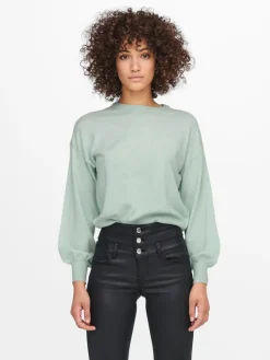 Only Pullover & Sweatshirts*ONLLELY L/S PULLOVER KNT NOOS surf spray