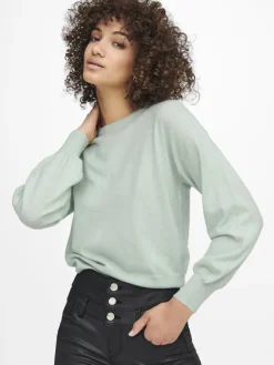 Only Pullover & Sweatshirts*ONLLELY L/S PULLOVER KNT NOOS surf spray