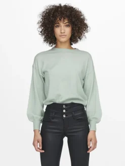 Only Pullover & Sweatshirts*ONLLELY L/S PULLOVER KNT NOOS surf spray