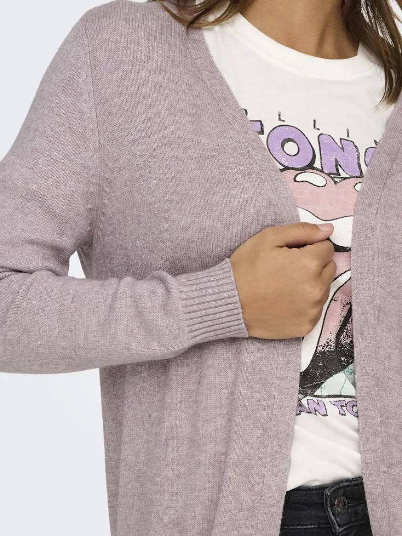 Only Pullover & Sweatshirts*ONLLESLY LIFE L/S OPEN CARDIGAN KNT NOOS Violet Ice