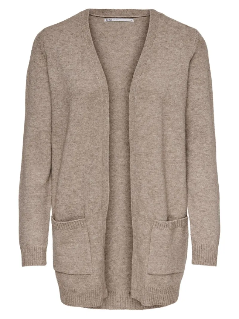 Only Pullover & Sweatshirts*ONLLESLY LIFE L/S OPEN CARDIGAN KNT NOOS Beige