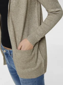 Only Pullover & Sweatshirts*ONLLESLY LIFE L/S OPEN CARDIGAN KNT NOOS Beige