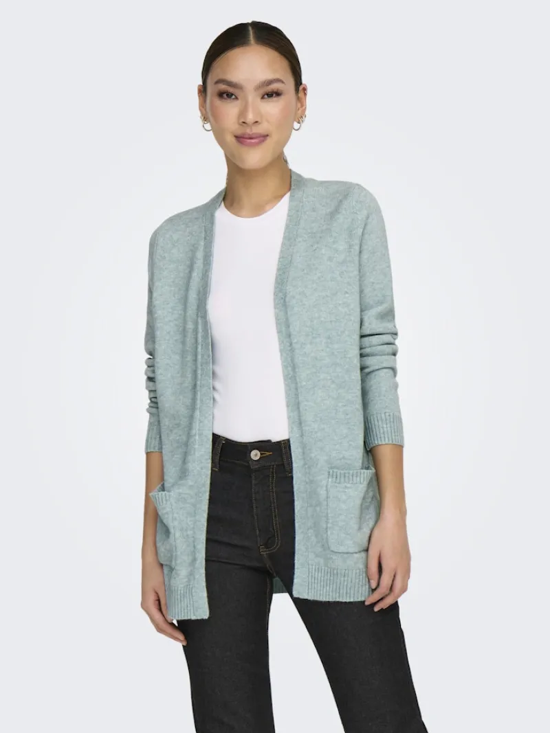 Only Pullover & Sweatshirts*ONLLESLY LIFE L/S OPEN CARDIGAN KNT NOOS gray mist