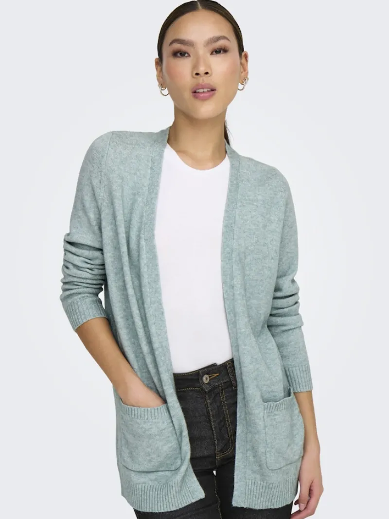 Only Pullover & Sweatshirts*ONLLESLY LIFE L/S OPEN CARDIGAN KNT NOOS gray mist