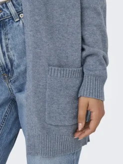 Only Pullover & Sweatshirts*ONLLESLY LIFE L/S OPEN CARDIGAN KNT NOOS Vintage Indigo