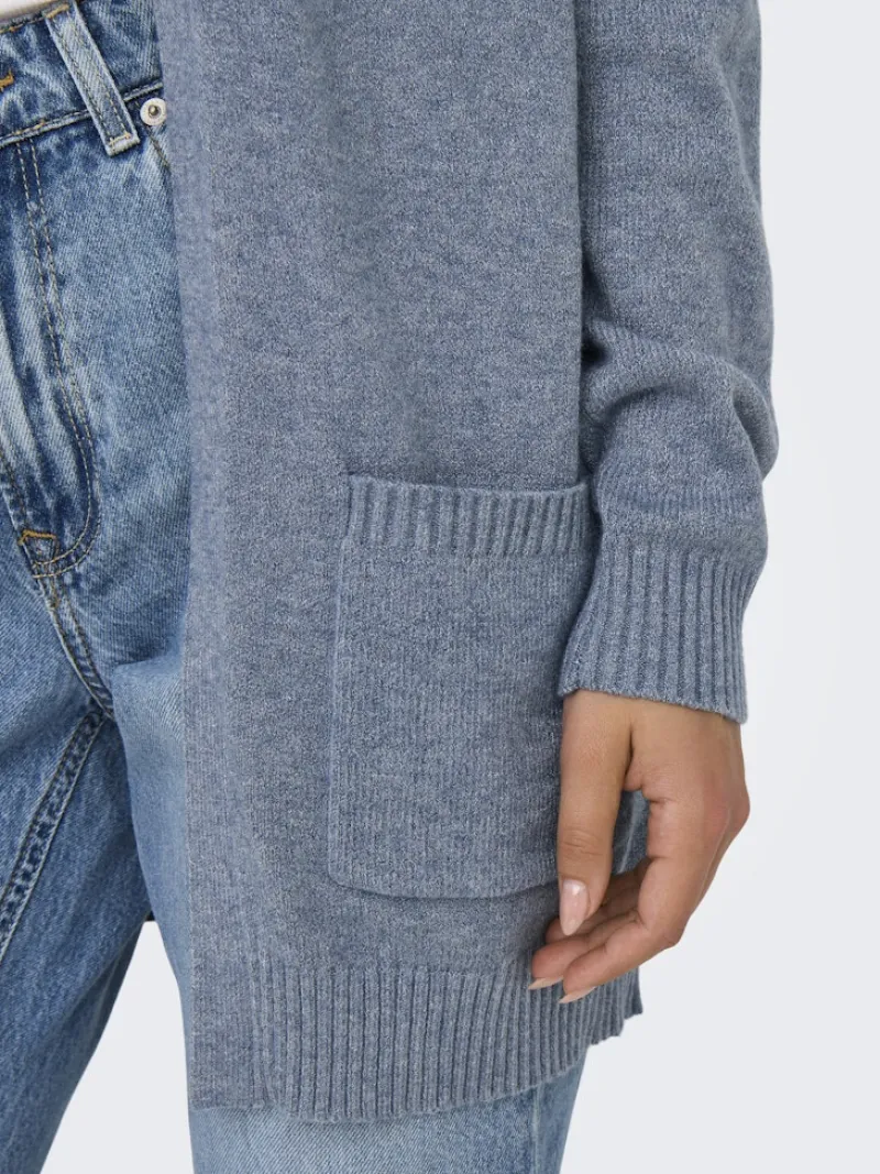 Only Pullover & Sweatshirts*ONLLESLY LIFE L/S OPEN CARDIGAN KNT NOOS Vintage Indigo