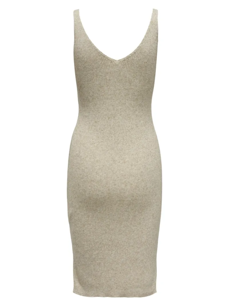 Only Kleider*ONLLINA SL SLIT DRESS KNT pumice stone