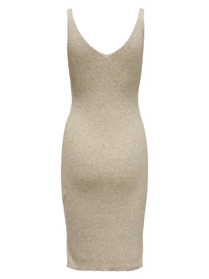 Only Kleider*ONLLINA SL SLIT DRESS KNT pumice stone