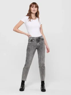 Only Shirts*ONLLIVE LOVE S/S ONECK TOP NOOS JRS white