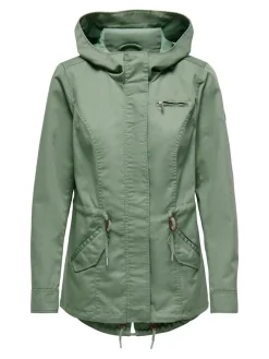Only Jacken*ONLLORCA LIFE CANVAS PARKA OTW NOOS hedge green