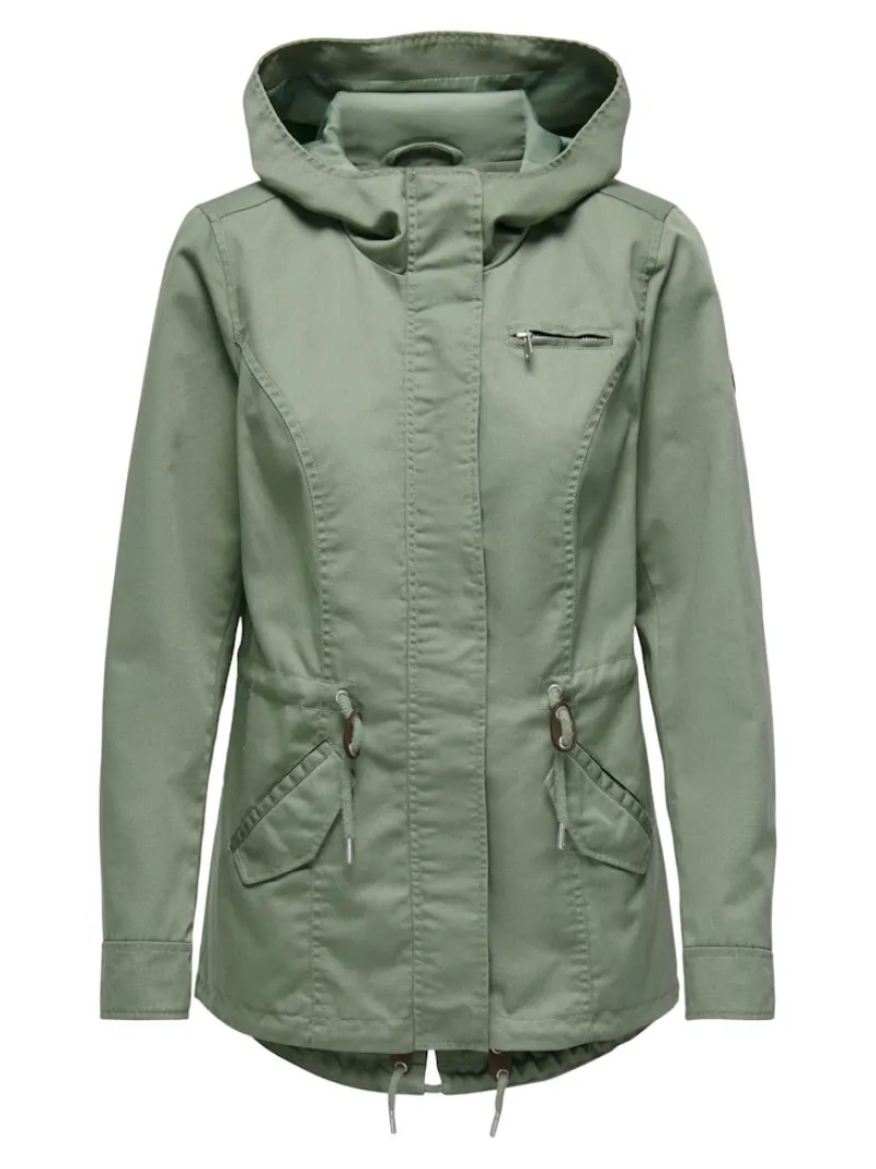 Only Jacken*ONLLORCA LIFE CANVAS PARKA OTW NOOS hedge green