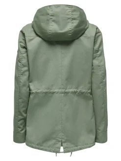 Only Jacken*ONLLORCA LIFE CANVAS PARKA OTW NOOS hedge green