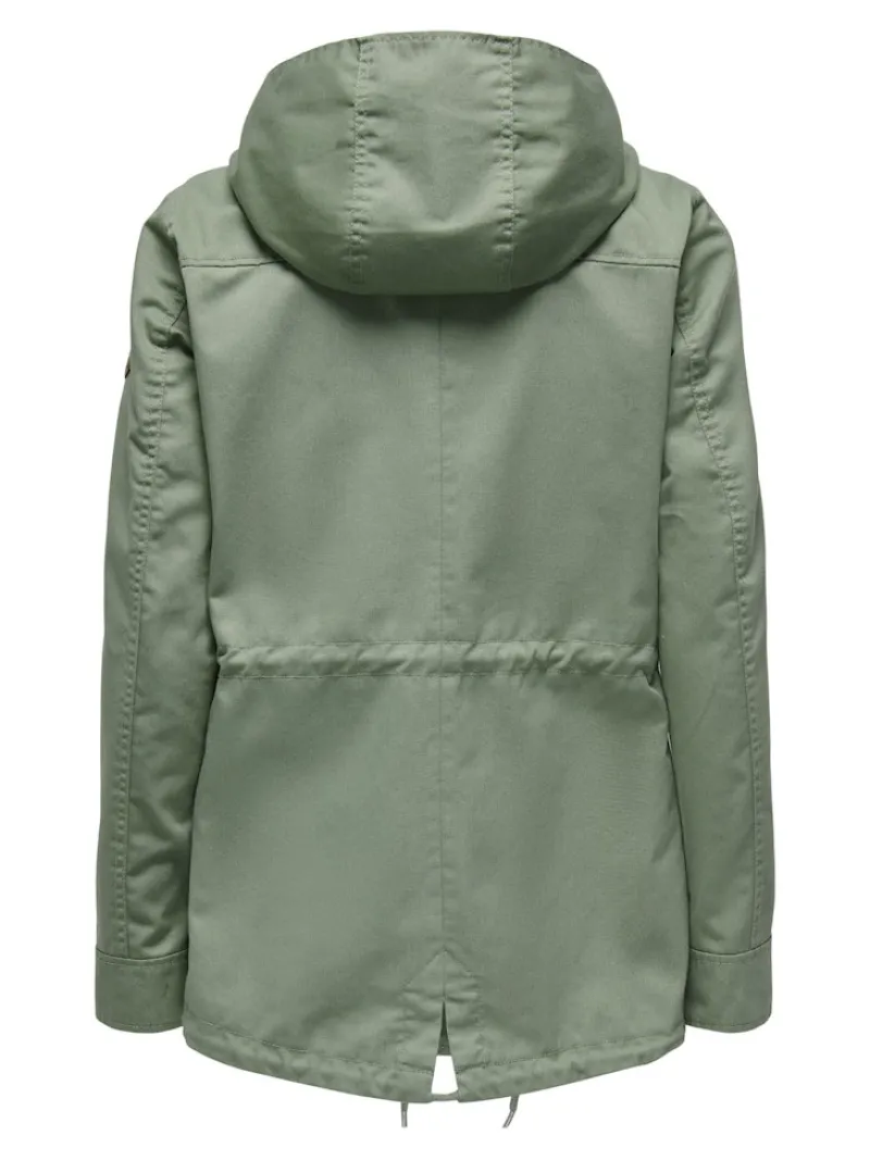 Only Jacken*ONLLORCA LIFE CANVAS PARKA OTW NOOS hedge green