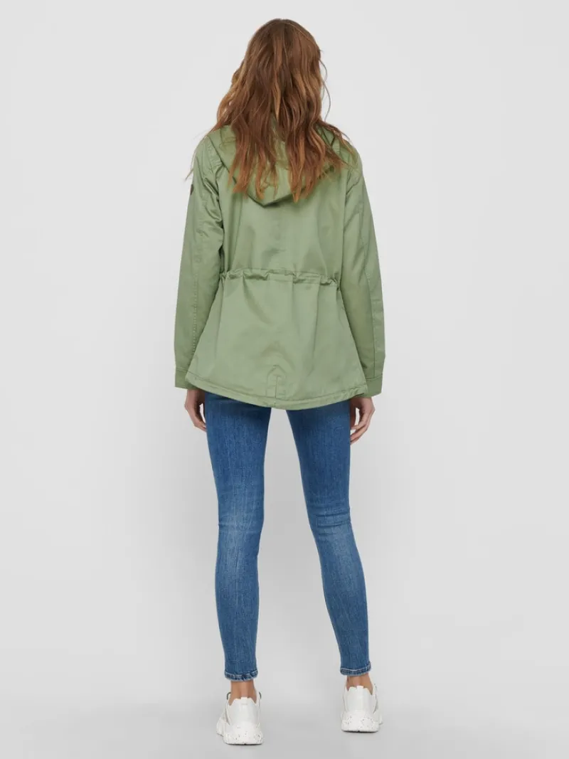 Only Jacken*ONLLORCA LIFE CANVAS PARKA OTW NOOS hedge green