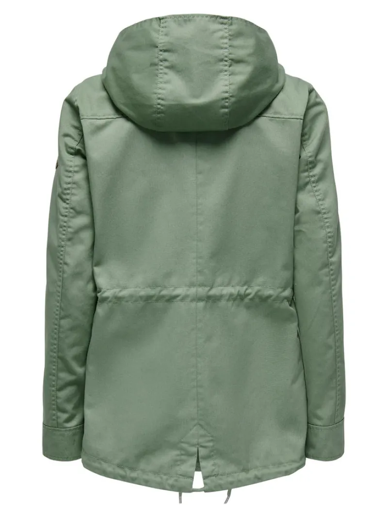 Only Jacken*ONLLORCA LIFE CANVAS PARKA OTW NOOS hedge green