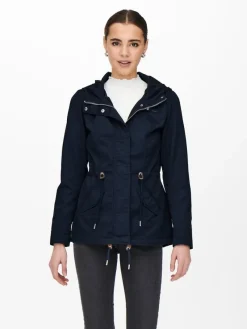 Only Jacken*ONLLORCA LIFE CANVAS PARKA OTW NOOS blau2